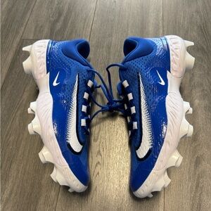 Nike Alpha Huarache Elite 4 Low MCS Baseball Cleats Blue Mens Sz 13 FN7221-400